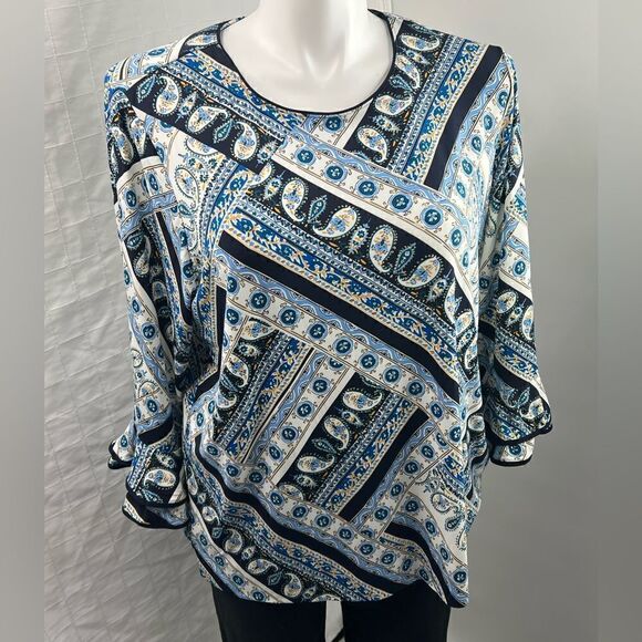 Karl Lagerfeld | Lined Blouse with Bell Sleeves - Picture 1 of 5